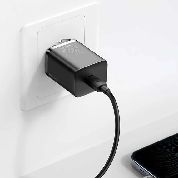 Зарядное устройство Baseus Super si Quick Charger Type-C, QC/PD, 3A, 20W Black (000006915), изображение 5