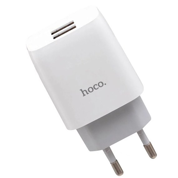 Зарядний пристрій  Hoco Lightning Cable Glorious C72A 1USB, 2.1A White (000003939)