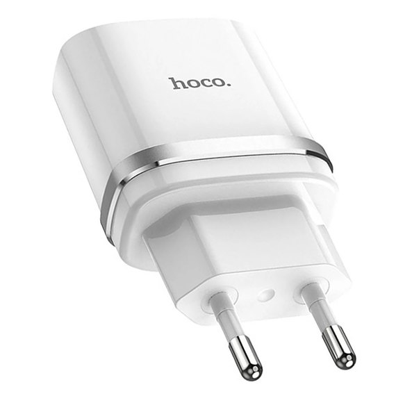 Зарядний пристрій Hoco Micro USB Cable Smart FCP/AFC C12Q 1USB, 3A, 18W, QC3.0 White (000004774)