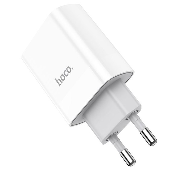Зарядное устройство Hoco Rapido C80A 1USB/1Type-C, 3.1A/20W, QC/P White (000006084)