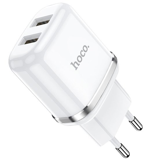 Зарядное устройство Hoco Type-C cable Aspiring dual Port charger set N4 2USB, 2.4A Safety Certified White (000006452), Цвет: White