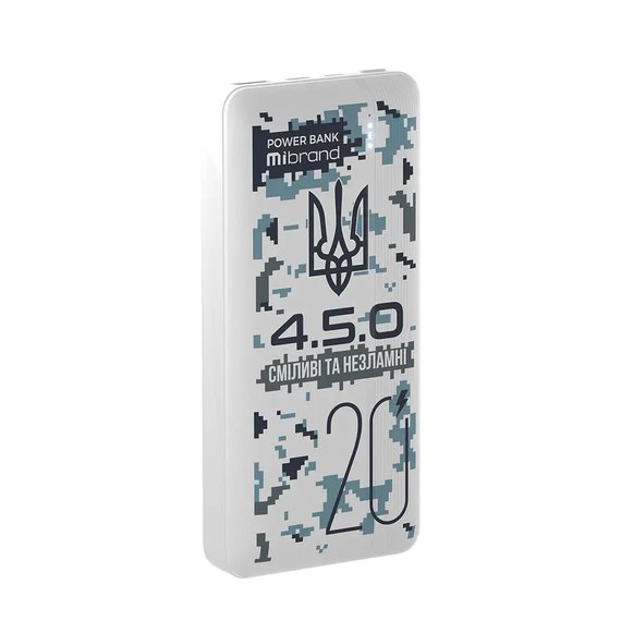 Повербанк Mibrand 4.5.0 20000 mAh 20W Snow Leopard (MI20K/4.5.0), Ємність: 20 000 mAh, Колір: Snow Leopard, зображення 2