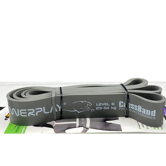 Еспандер-петля Power Play 4115 Power Band Light Сіра 23-54 кг (PP_4115_Grey_(23-54 kg)), Колір: Сірий, Навантаження: 23-54 кг, зображення 3