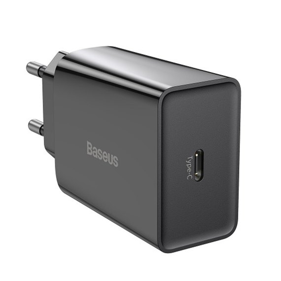 Зарядное устройство Baseus Speed Mini Quick Charger 1C 1Type-C, PD/QC,20W, 3A Black (000007515), изображение 6