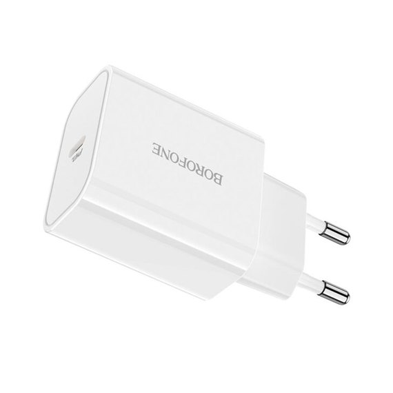 Зарядное устройство Borofone Easy Speed single port charger BA57A Type-C, 20W/3A, PD/QC White (000007891), изображение 3