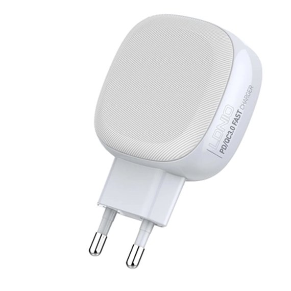 Зарядное устройство Ldnio Lightning Cable A3510Q 2USB/1Type-C, QC/PD, 3A/28.5W White (000007906), изображение 2