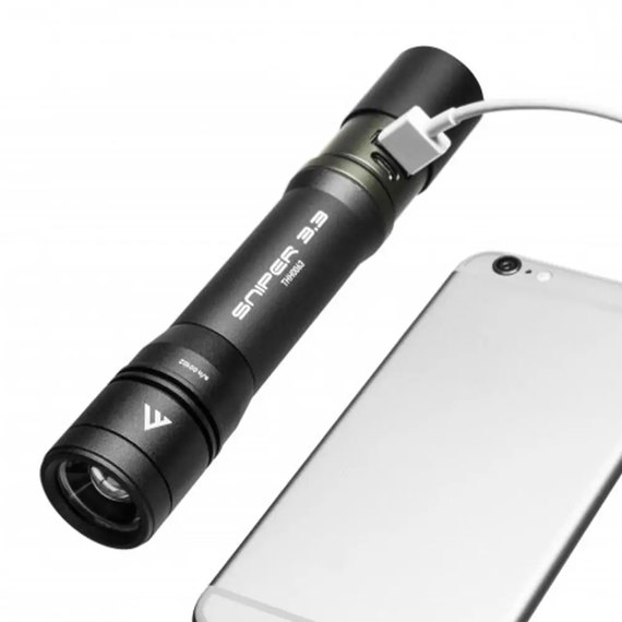 Фонарь тактический Mactronic Sniper 3.3 (1020 Lm) Focus Powerbank Recharg Type-C (THH0064) DAS302487, изображение 6