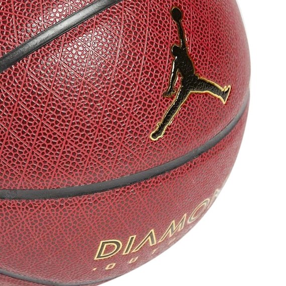 М'яч баскетбольний Nike Jordan Diamond Outdoor 8P Deflated Amber/Black/Metallic Gold/Black size 7 (J.100.8252.891.07), зображення 4