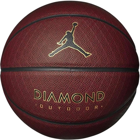 М'яч баскетбольний Nike Jordan Diamond Outdoor 8P Deflated Amber/Black/Metallic Gold/Black size 7 (J.100.8252.891.07)