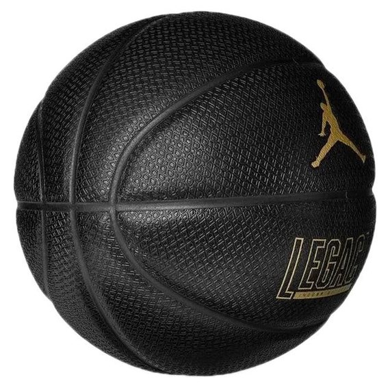 Мяч баскетбольный Nike Jordan Legacy 2.0 8P Deflated Black/Black/Black/Metallic Gold size 7 (J.100.8253.051.07), Размер: 7, Цвет: Чёрный, изображение 2
