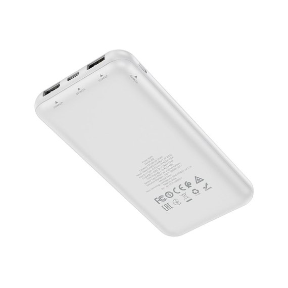 Повербанк HOCO J82 Easylink 10000 mAh White (6931474750266), Цвет : Белый, изображение 2