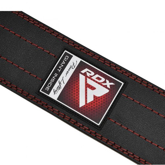 Пояс для пауэрлифтинга RDX RD1 кожа Red L (581_40294), Размер: L, изображение 4