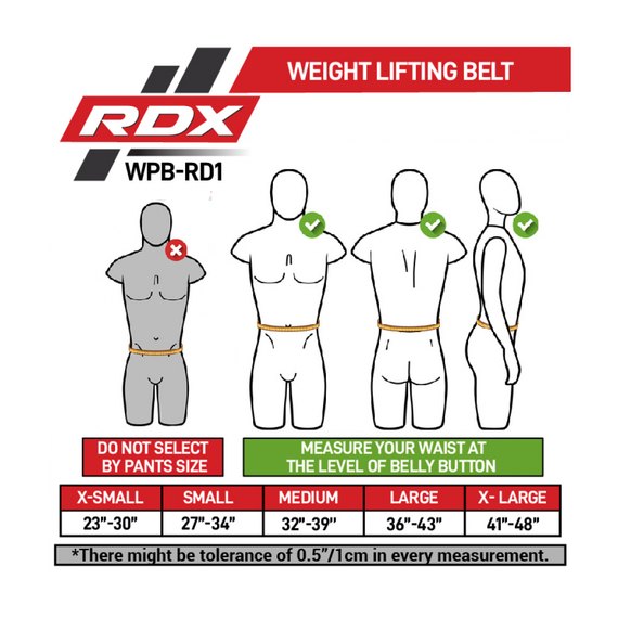 Пояс для пауэрлифтинга RDX RD1 кожа Red M (580_40294), Размер: M, изображение 5