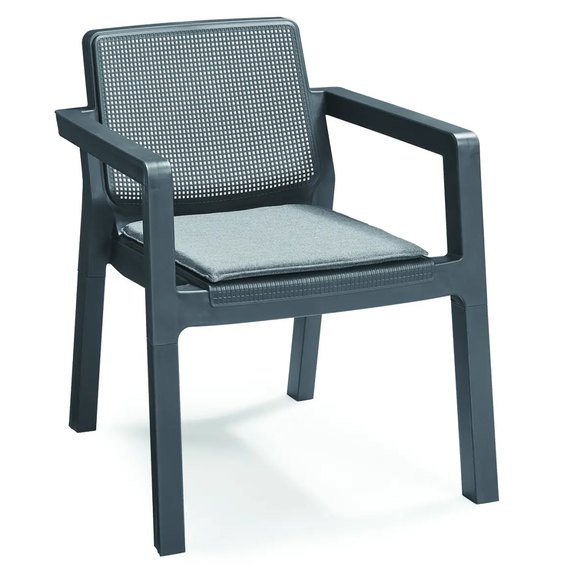 Набор садовой мебели Keter Emily Patio set с подушками графит (8711245148250), изображение 5