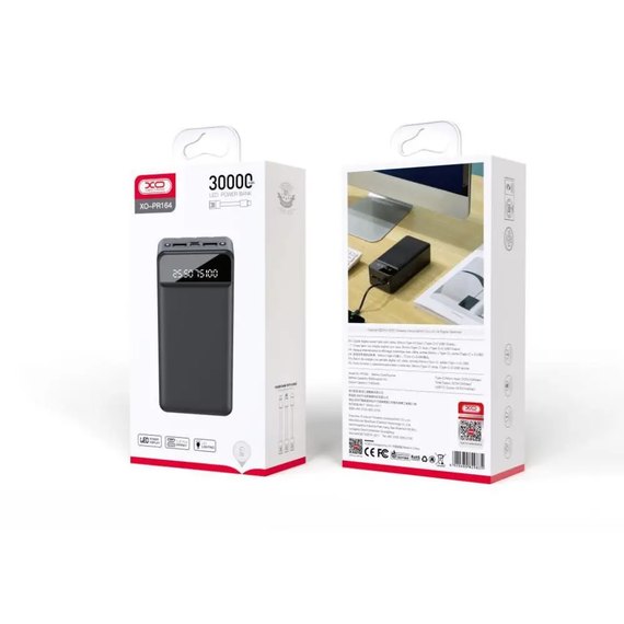 Повербанк XO PR164 30000 mAh Black (6920680829828), зображення 5