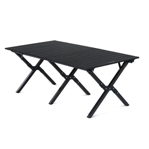 Стол раскладной большой Naturehike CNK2300JU010, алюминий, черный (6976023929007)