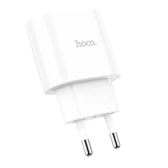 Зарядное устройство Hoco Lineal C95A 1USB/1Type-C, PD/QC, 20W/3A White (000007953), изображение 2