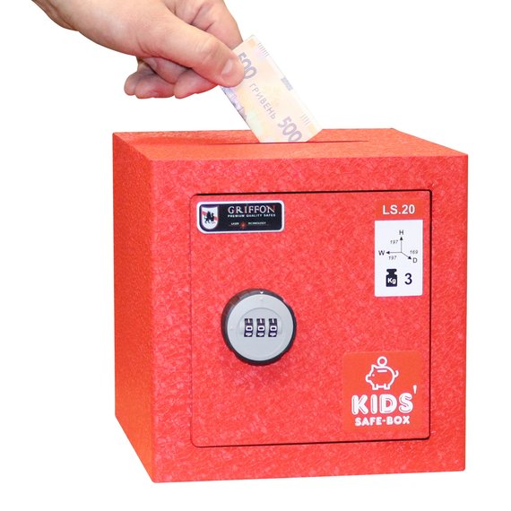 Сейф мебельный Griffon LS.20.C RED, Цвет: Красный, изображение 4