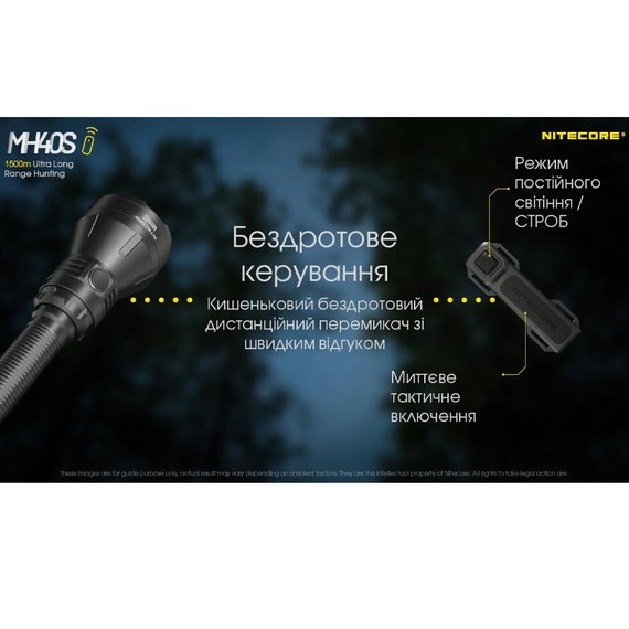 Тактический фонарь Nitecore MH40S Hunting KIT в подарочном кейсе (6-1187_s_kit), изображение 12