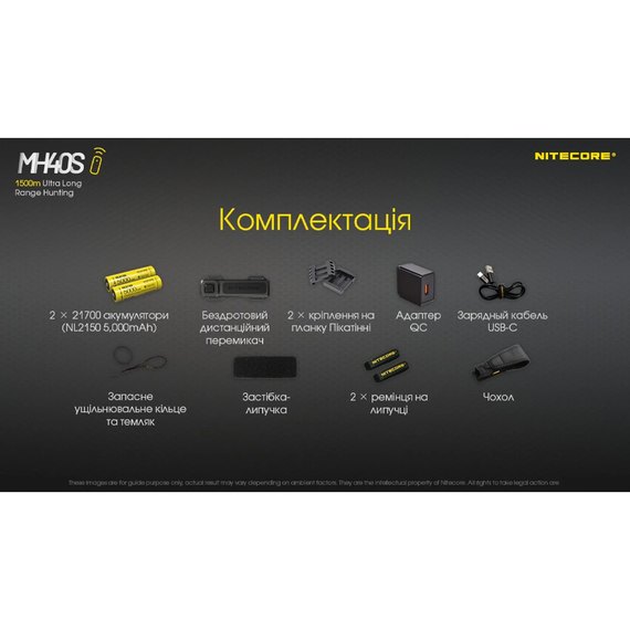 Тактический фонарь Nitecore MH40S Hunting KIT в подарочном кейсе (6-1187_s_kit), изображение 25