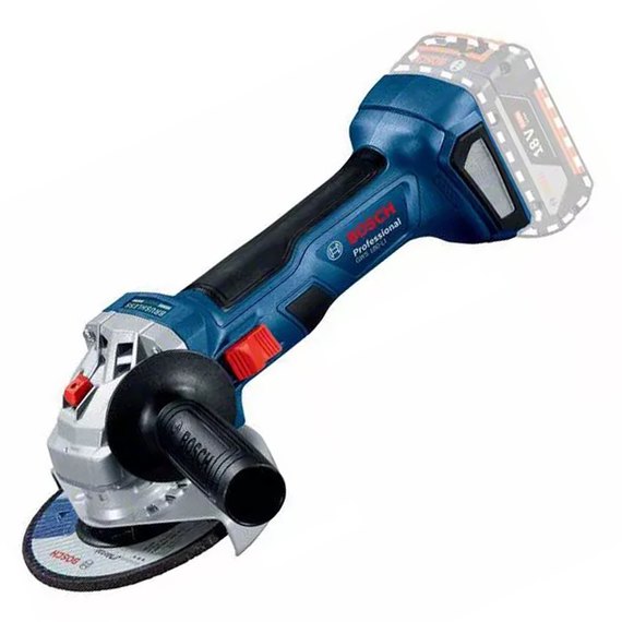 Аккумуляторная угловая шлифмашина (болгарка) Bosch Professional GWS 180-LI (каркас) (06019H9020)