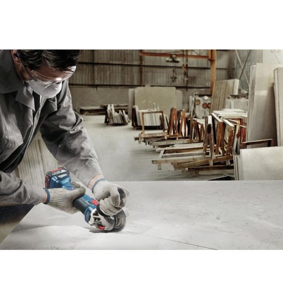 Аккумуляторная угловая шлифмашина (болгарка) Bosch Professional GWS 18V-10 (каркас) (06019J4002), изображение 4