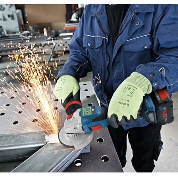 Акумуляторна кутова шліфувальна машина (болгарка) Bosch Professional GWS 18V-15 SC (каркас) (06019H6100), зображення 5
