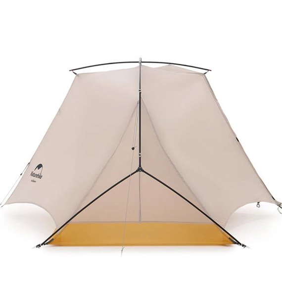 Палатка Naturehike NH21ZP003, сверхлегкая одноместная, серо-желтая (6927595775424), изображение 4