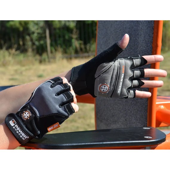 Перчатки для фитнеса Power System PS-2580 Black/Grey XS (PS-2580_XS_Black-grey), Размер: XS, Цвет: Чёрный/Серый, изображение 8
