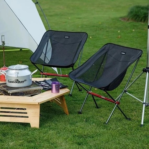 Стул складной Naturehike YL05 NH18Y050-Z, черный (6927595730676), Цвет : Чёрный, изображение 5