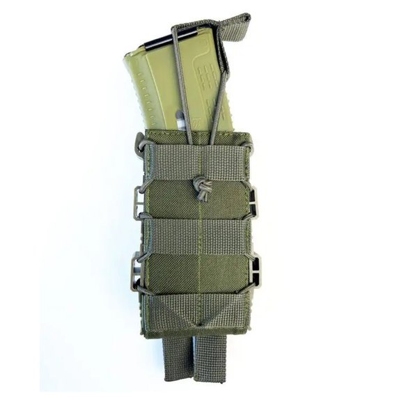 Підсумок TTX відкритий для 1 магазину АК Cordura олива(LE2970), Колір: Оливковий, зображення 2