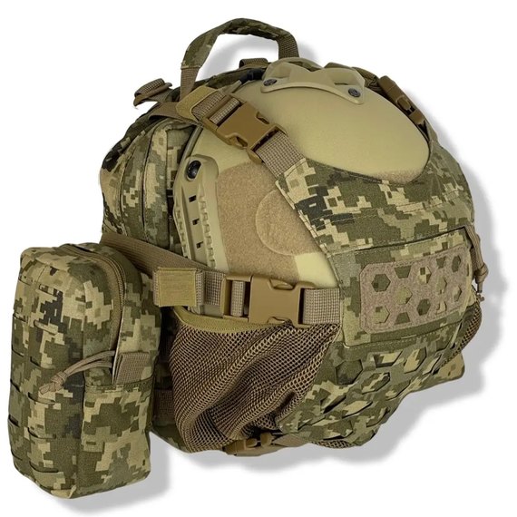 Рюкзак штурмовий Ragnarok Stryker кріплення павук для шолома 15л, піксель (RSP1), Колір: Піксель, зображення 2