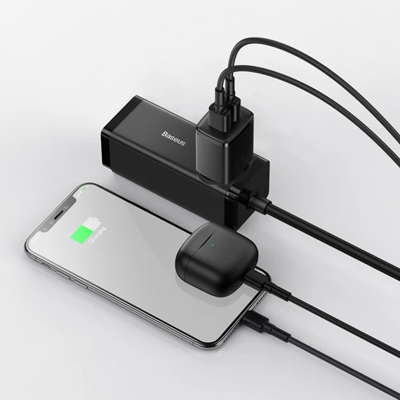 Зарядное устройство Baseus Compact Charger 2U 2USB, 2.1A/10.5W Black (000009749), изображение 9