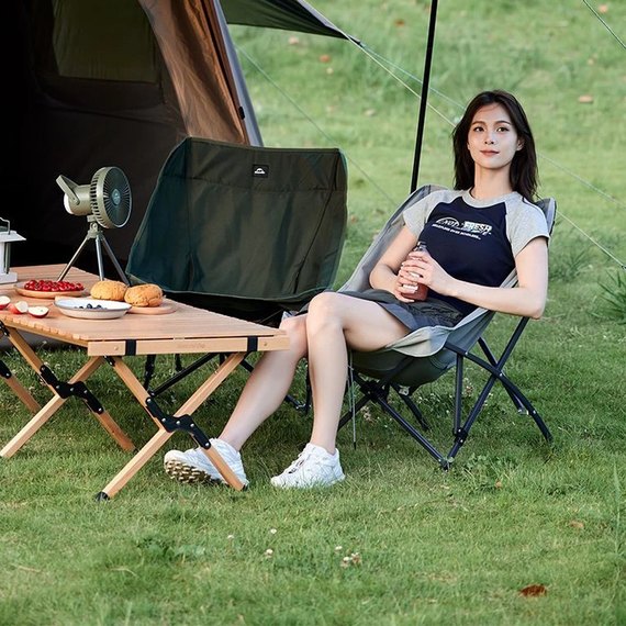Стул складной Naturehike CNK23JU0001, светло-серый (6976023929786), изображение 3