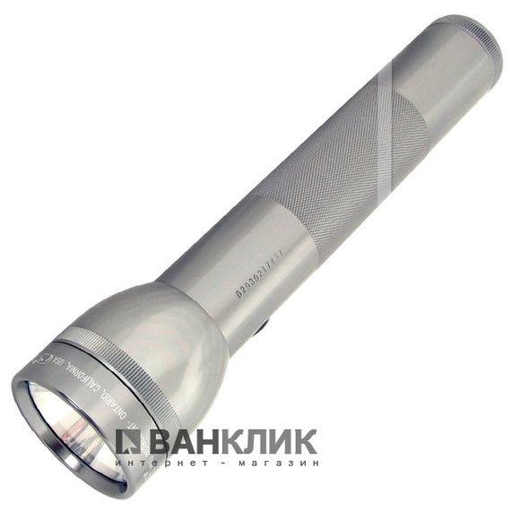 Фонарь Maglite 2D (серебристый) в картонной коробке (S2D105U)