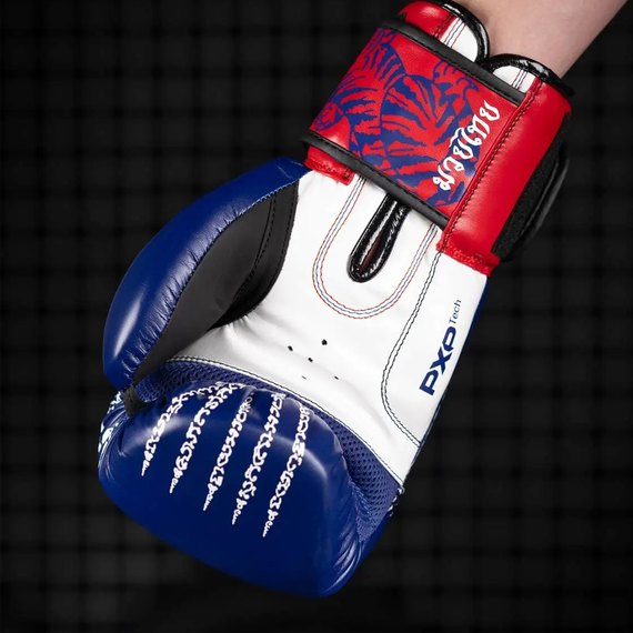 Боксерские перчатки Phantom Muay Thai Blue 14 унций (PHBG2496-14), Вес: 14 унций, Цвет: Синий, изображение 8