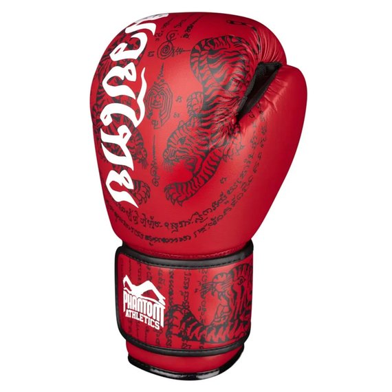 Боксерские перчатки Phantom Muay Thai Red 12 унций (PHBG2505-12), Вес: 12 унций, изображение 2