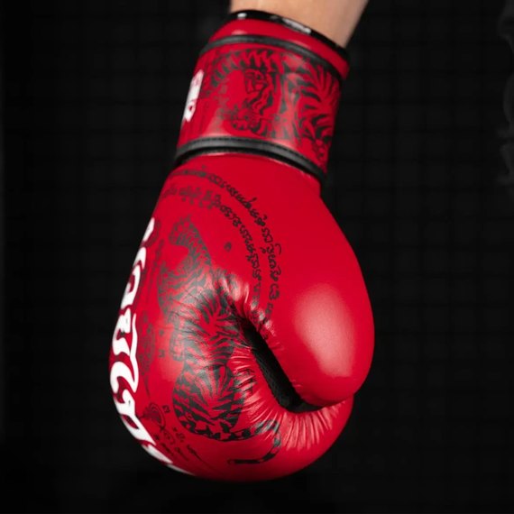 Боксерские перчатки Phantom Muay Thai Red 12 унций (PHBG2505-12), Вес: 12 унций, изображение 7