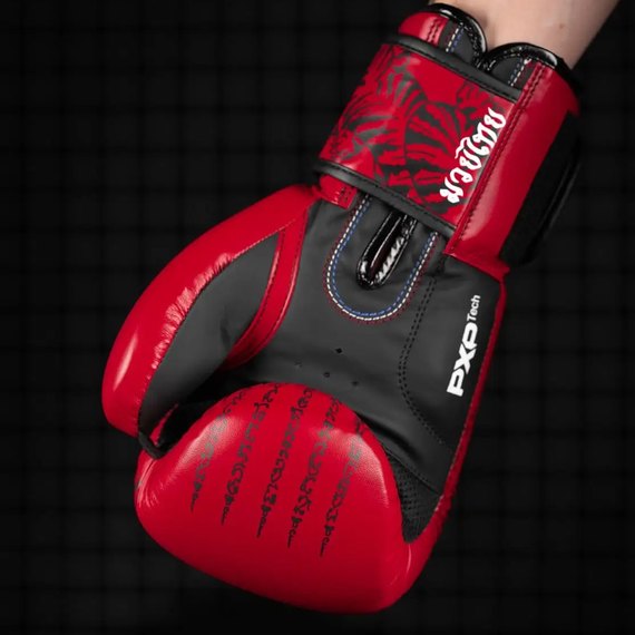 Боксерські рукавички Phantom Muay Thai Red 16 унцій (PHBG2505-16), Вага: 16 унцій, зображення 10