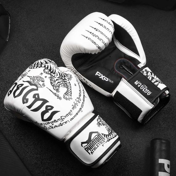 Боксерские перчатки Phantom Muay Thai White 16 унций (PHBG2495-16), Вес: 16 унций, Цвет: Белый, изображение 9