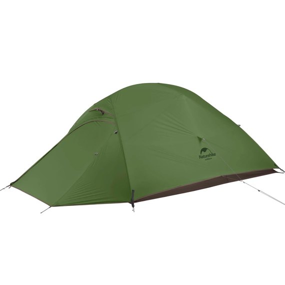 Палатка Naturehike Cloud Up 1 Updated NH18T010-T, 20D, сверхлегкая одноместная с футпринтом, темно-зеленый (6927595765678)
