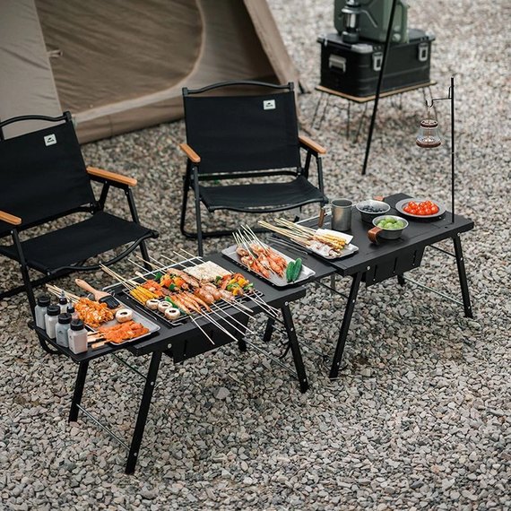 Стол для барбекю стальной Naturehike CNK2300CW014, черный (6976023923289), изображение 3