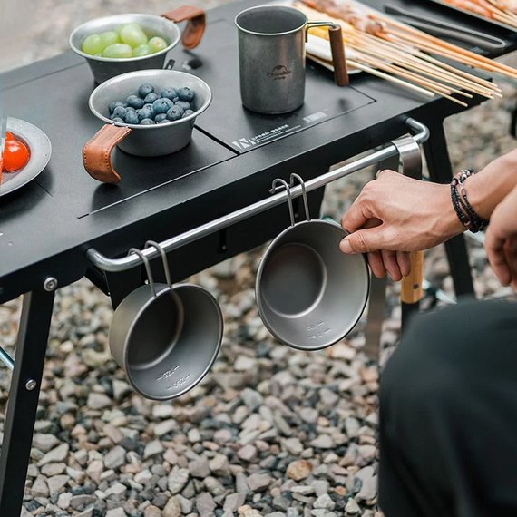 Стол для барбекю стальной Naturehike CNK2300CW014, черный (6976023923289), изображение 7
