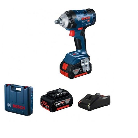 Аккумуляторный ударный гайковерт Bosch Professional GDS 18V-400 (06019K0020), изображение 6