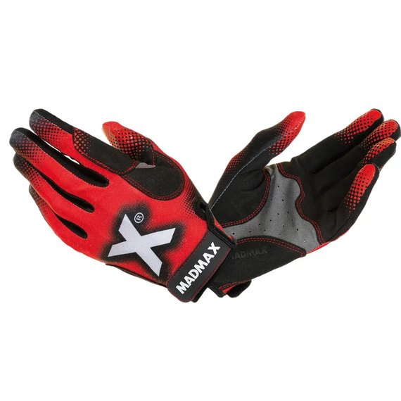 Перчатки для фитнеса MadMax MXG-101 X Gloves Black/Grey/Red S (MXG-101-RED_S), Размер: S