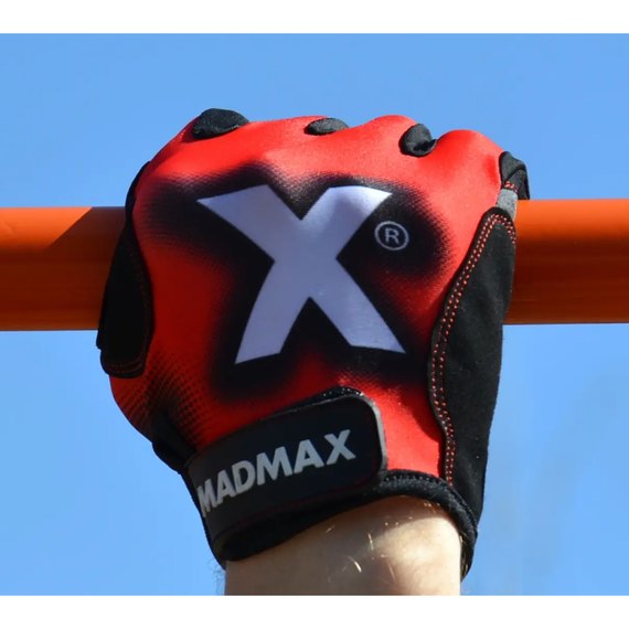 Перчатки для фитнеса MadMax MXG-101 X Gloves Black/Grey/Red S (MXG-101-RED_S), Размер: S, изображение 6