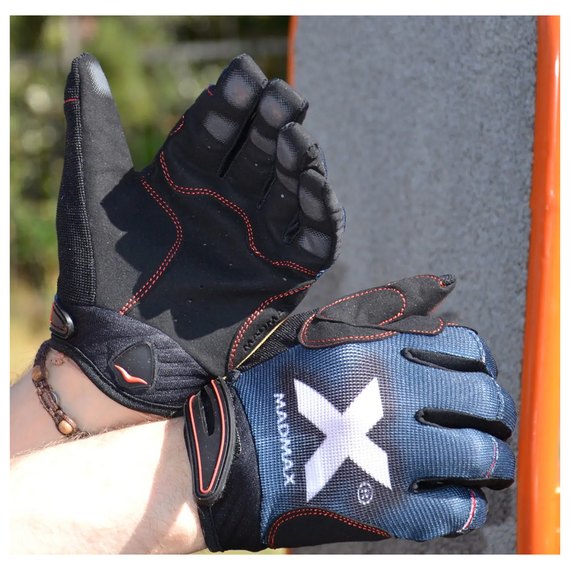 Рукавички для фітнесу MadMax MXG-102 X Gloves Black/Grey/White M (MXG-102-GRY_M), Розмір: M, зображення 5