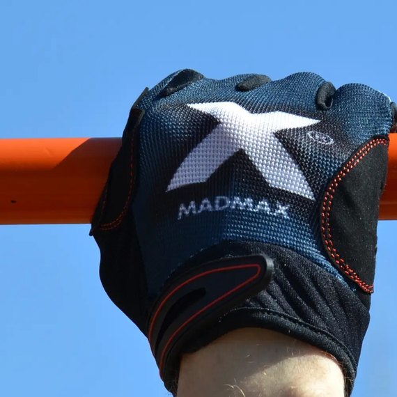 Перчатки для фитнеса MadMax MXG-102 X Gloves Black/Grey/White S (MXG-102-GRY_S), Размер: S, изображение 8