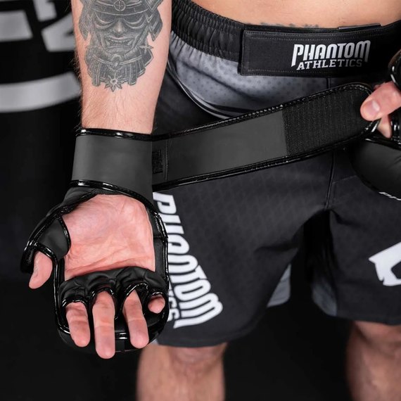 Перчатки для ММА Phantom APEX Sparring Neon L/XL (PHMMAG2301-LXL), Размер: L/XL, Цвет: Чёрный/Жёлтый, изображение 4