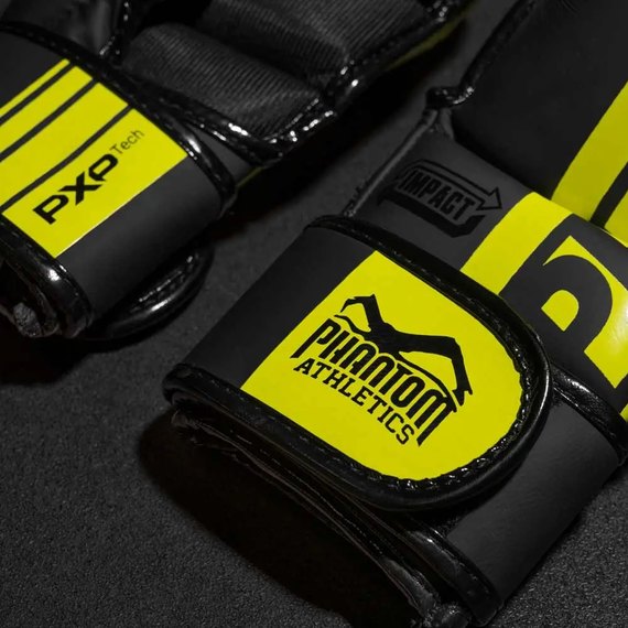 Перчатки для ММА Phantom APEX Sparring Neon L/XL (PHMMAG2301-LXL), Размер: L/XL, Цвет: Чёрный/Жёлтый, изображение 5